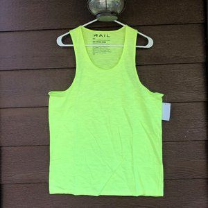 The Rail Neon Yellow Tank Top - Size Large